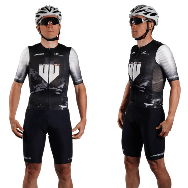 Maillot Cycliste Homme VOLER Noir Et Blanc Taille XL - Jersey Vélo Casual