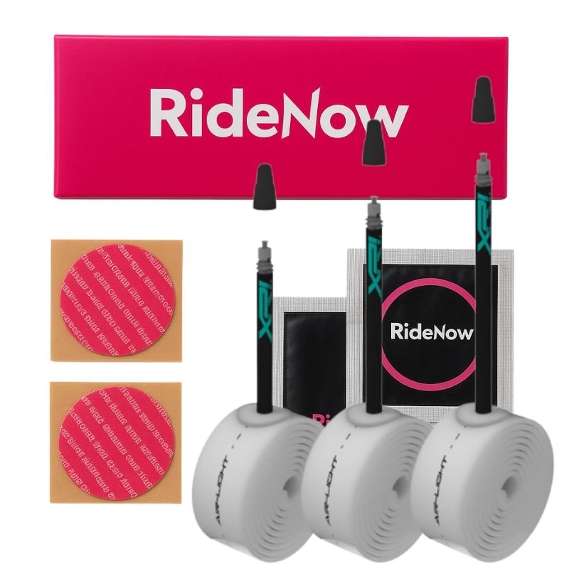 Kit de rustines Ridenow auto-adhésives en TPU, réparation rapide pour chambres à air et pneus tubeless vélo.